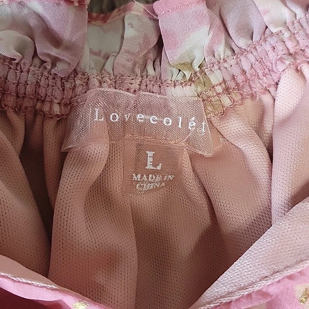 🌞Floral Off-Shoulder Pink Blouse - Picture 2 of 5